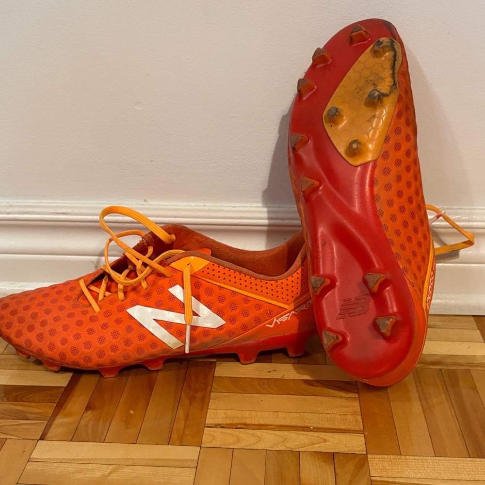 New Balance Bright Orange Soccer Cleats
